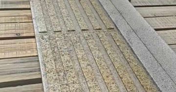 唐山黄金麻盲道石 盲条